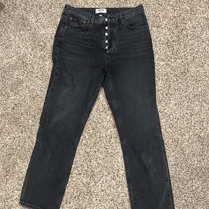 Agolde - washed black Riley jeans